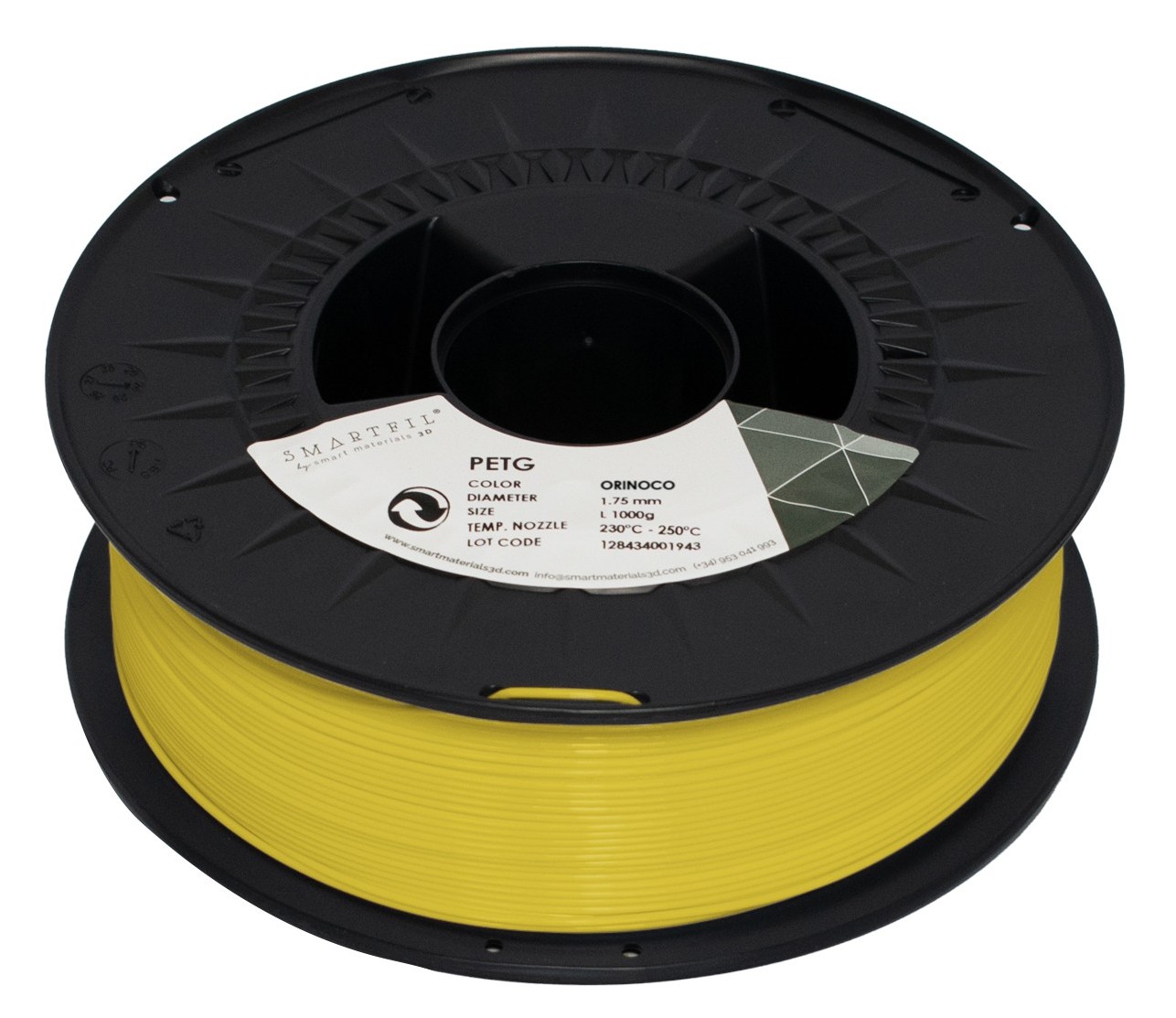 Levně PETG filament Orinoco tabákově žlutý 1,75 mm Smartfil 1 kg