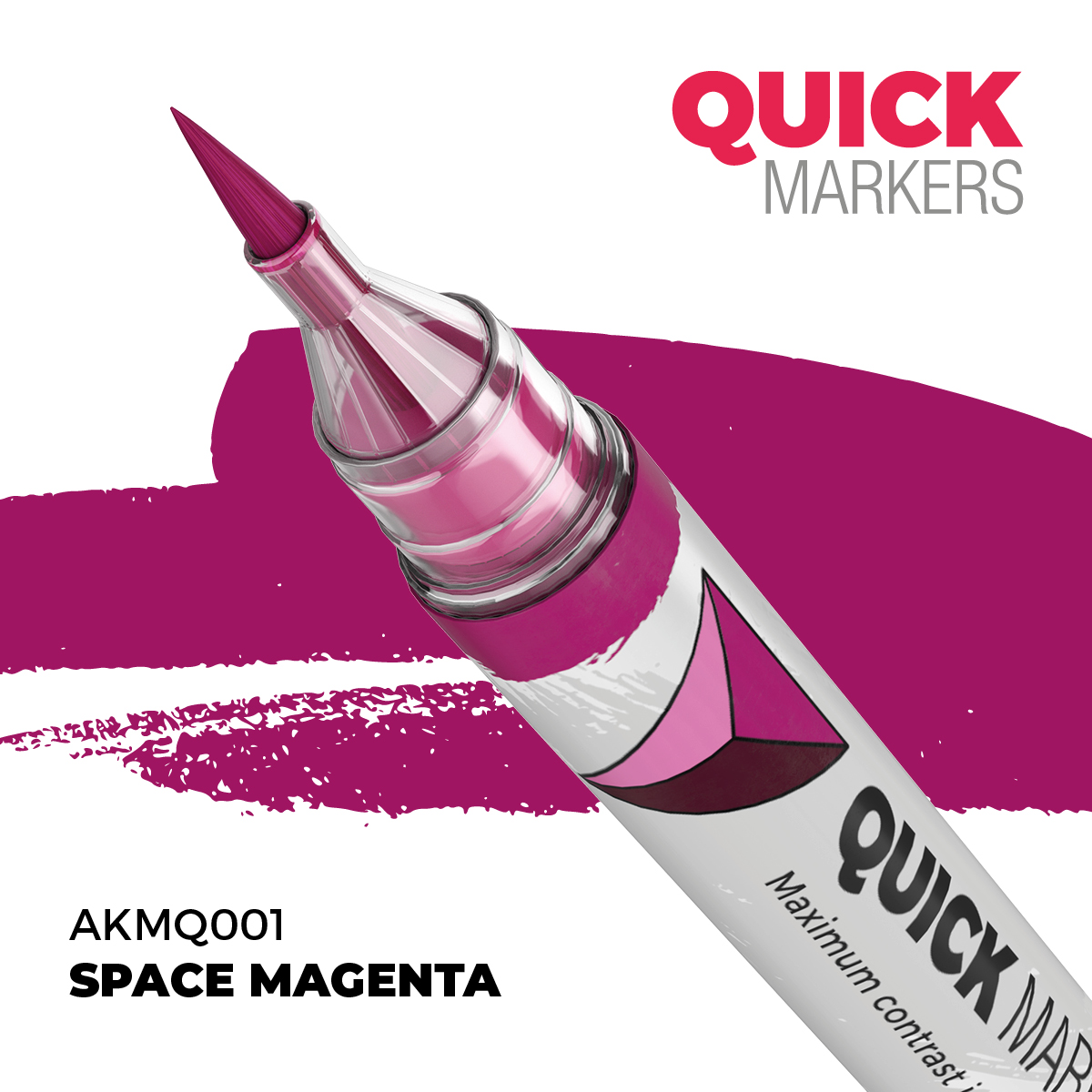 Levně AK Interactive AK QUICK MARKER akrylový fix AKMQ001 SPACE MAGENTA
