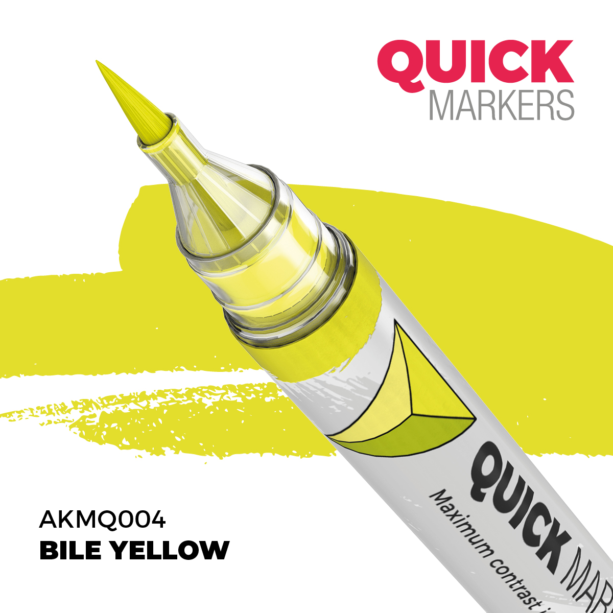 Levně AK Interactive AK QUICK MARKER akrylový fix AKMQ004 BILE YELLOW