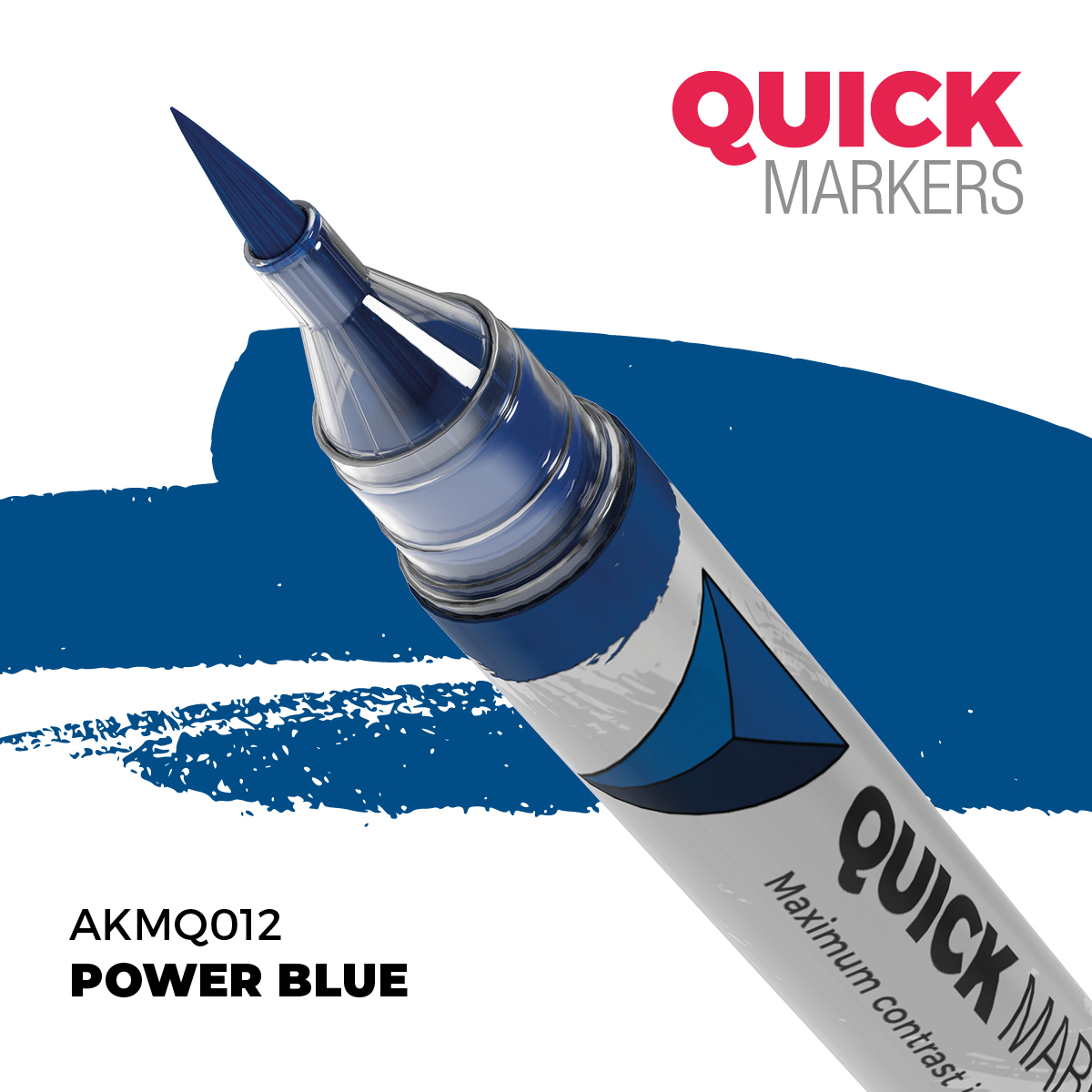 Levně AK Interactive AK QUICK MARKER akrylový fix AKMQ012 POWER BLUE