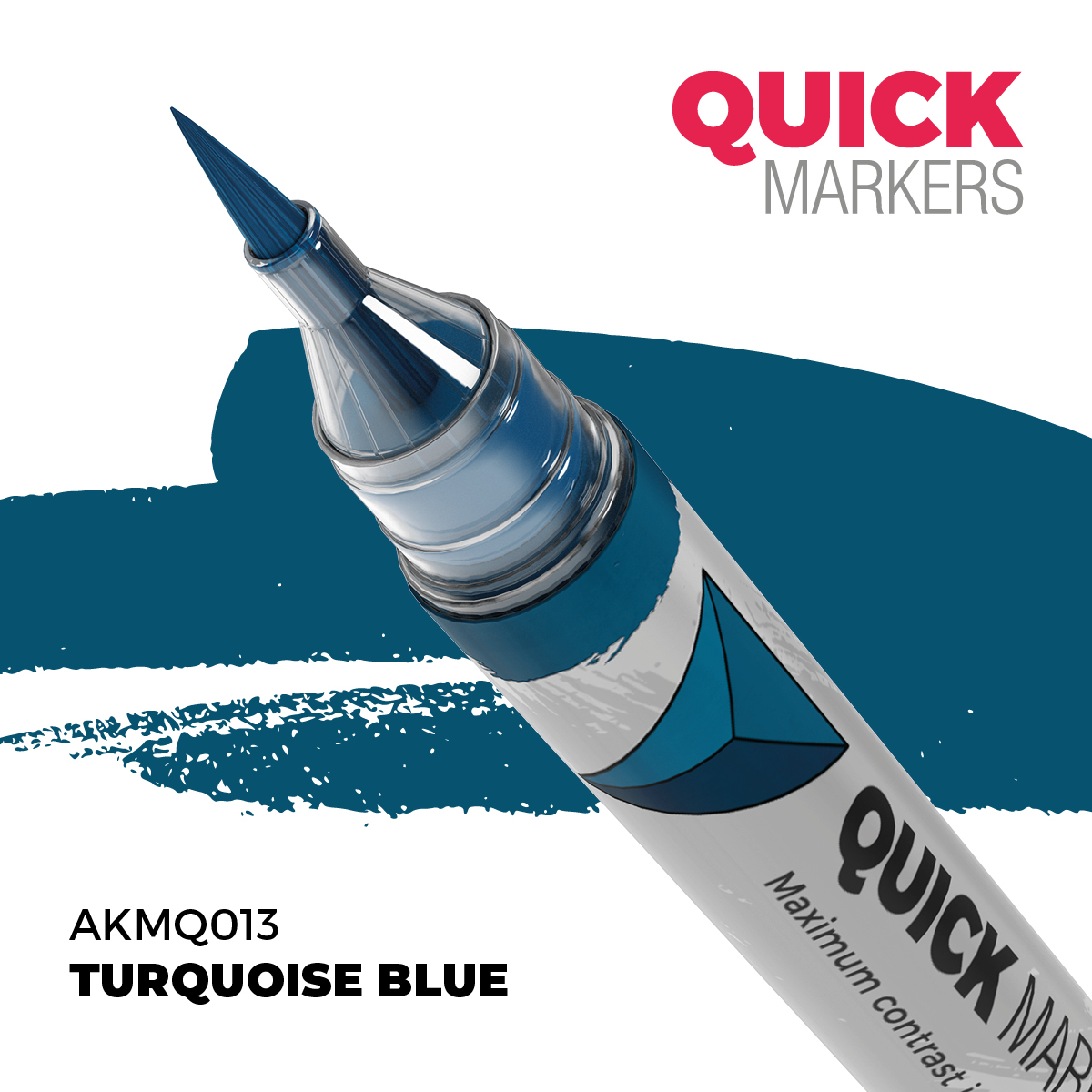 Levně AK Interactive AK QUICK MARKER akrylový fix AKMQ013 TURQUOISE BLUE