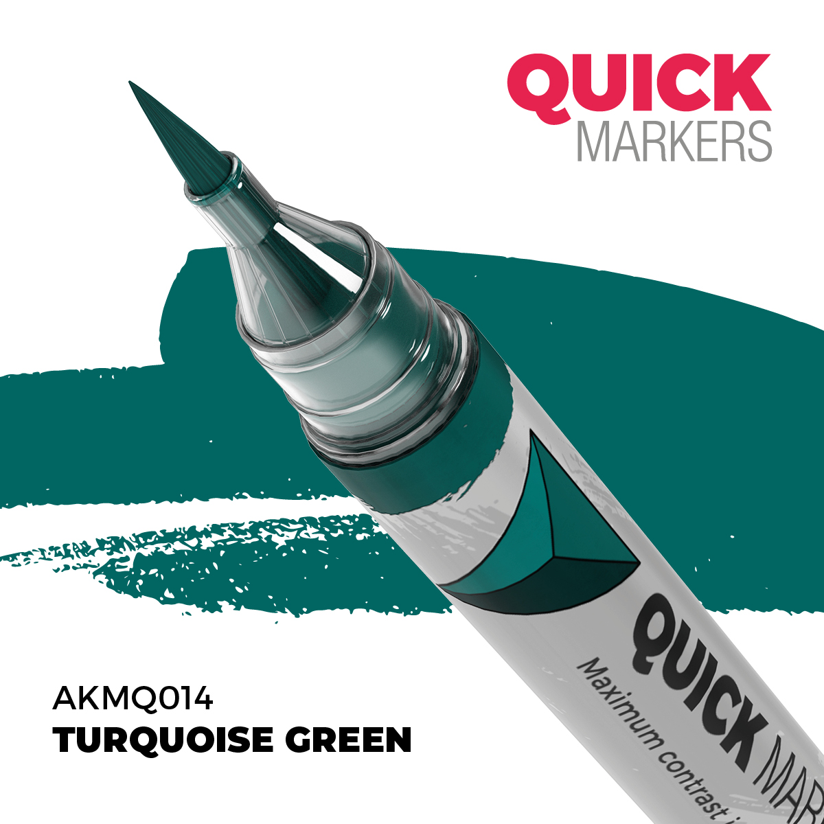 Levně AK Interactive AK QUICK MARKER akrylový fix AKMQ014 TURQUOISE GREEN
