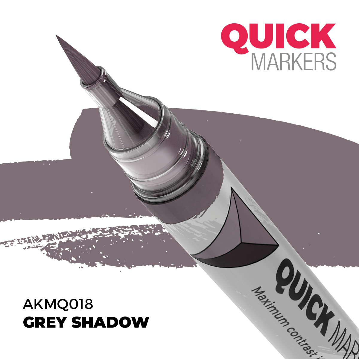 Levně AK Interactive AK QUICK MARKER akrylový fix AKMQ018 GREY SHADOW