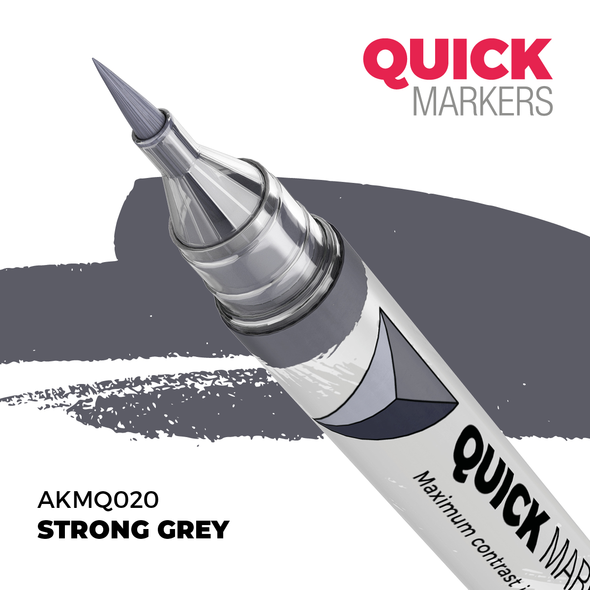 Levně AK Interactive AK QUICK MARKER akrylový fix AKMQ020 STRONG GREY