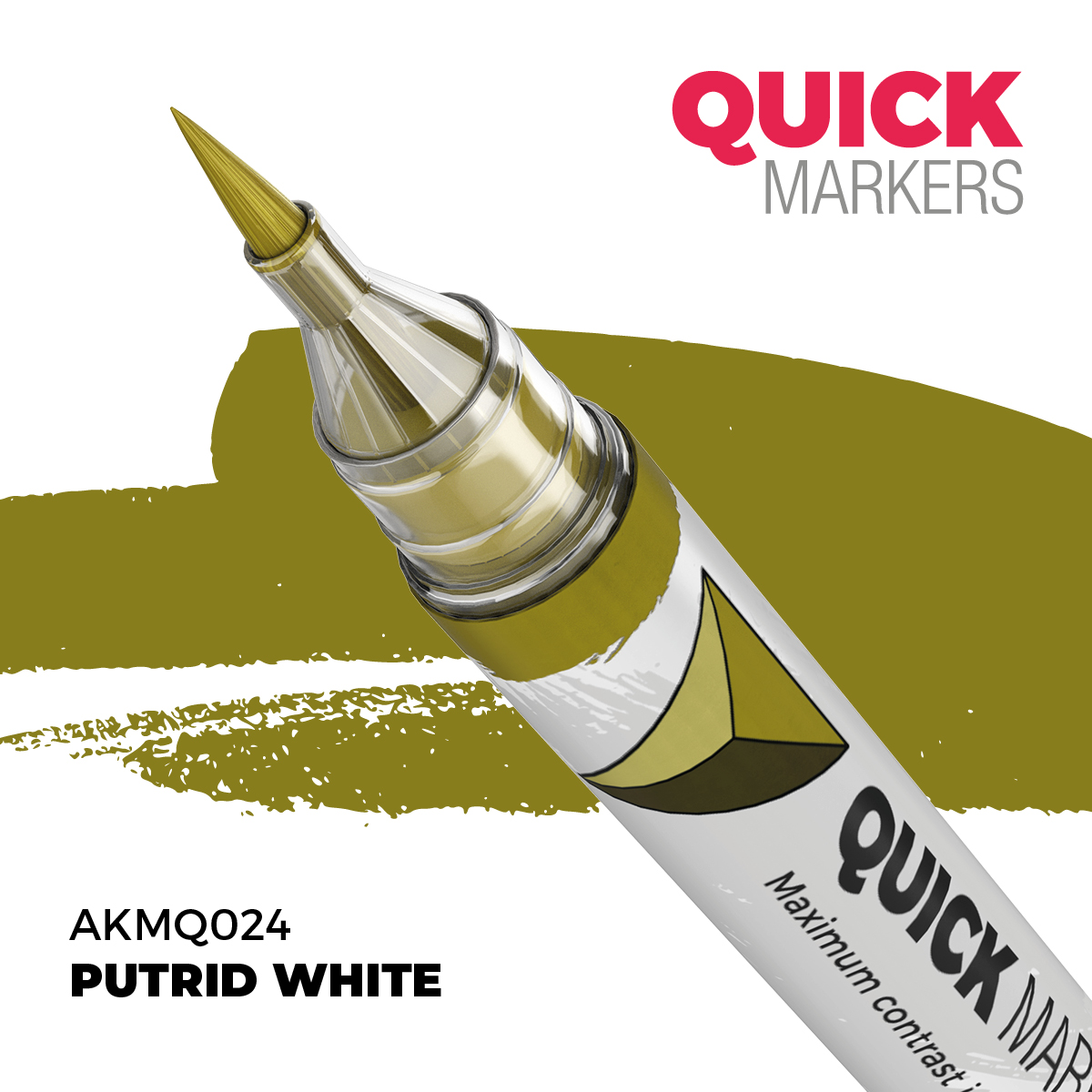 Levně AK Interactive AK QUICK MARKER akrylový fix AKMQ024 PUTRID WHITE