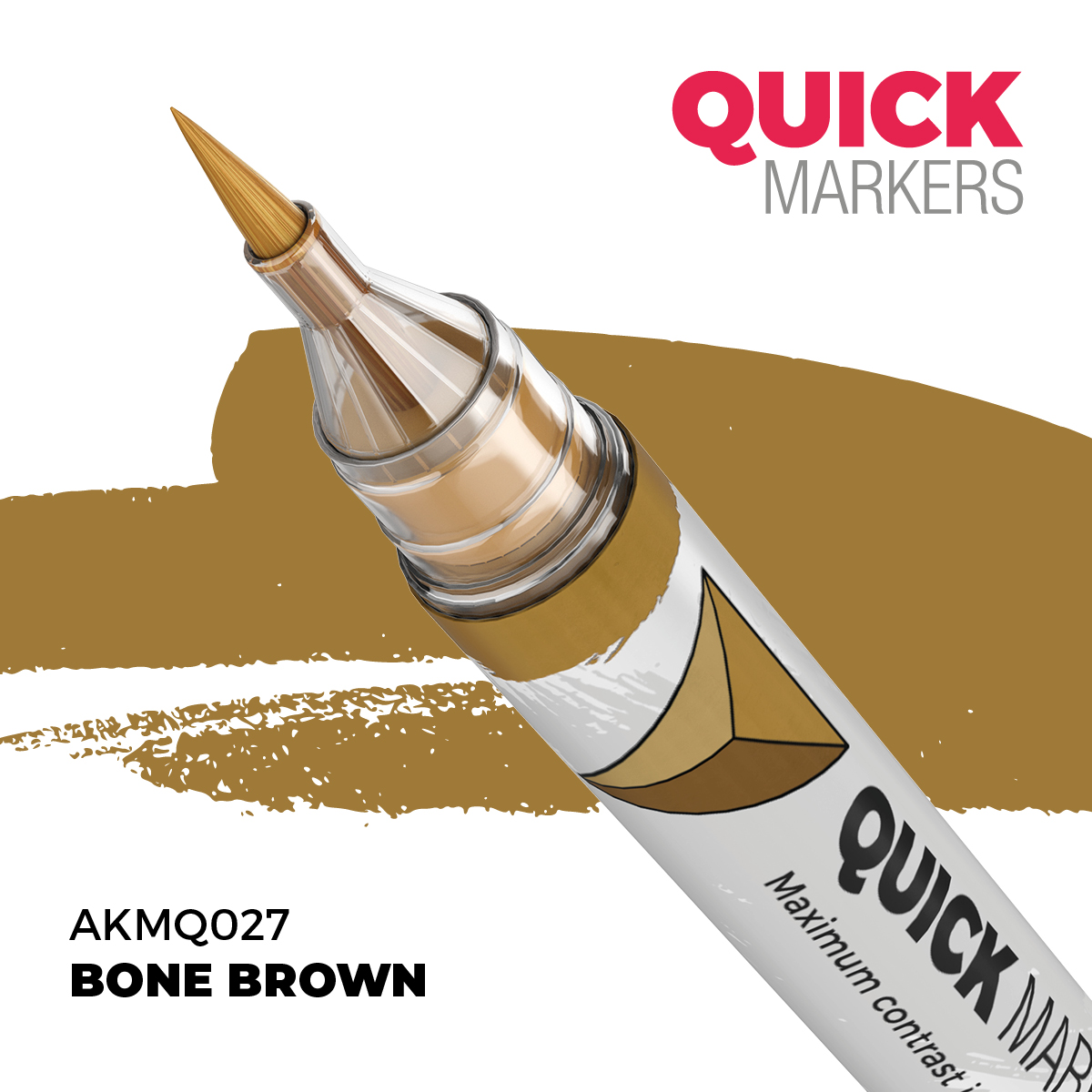 Levně AK Interactive AK QUICK MARKER akrylový fix AKMQ027 BONE BROWN