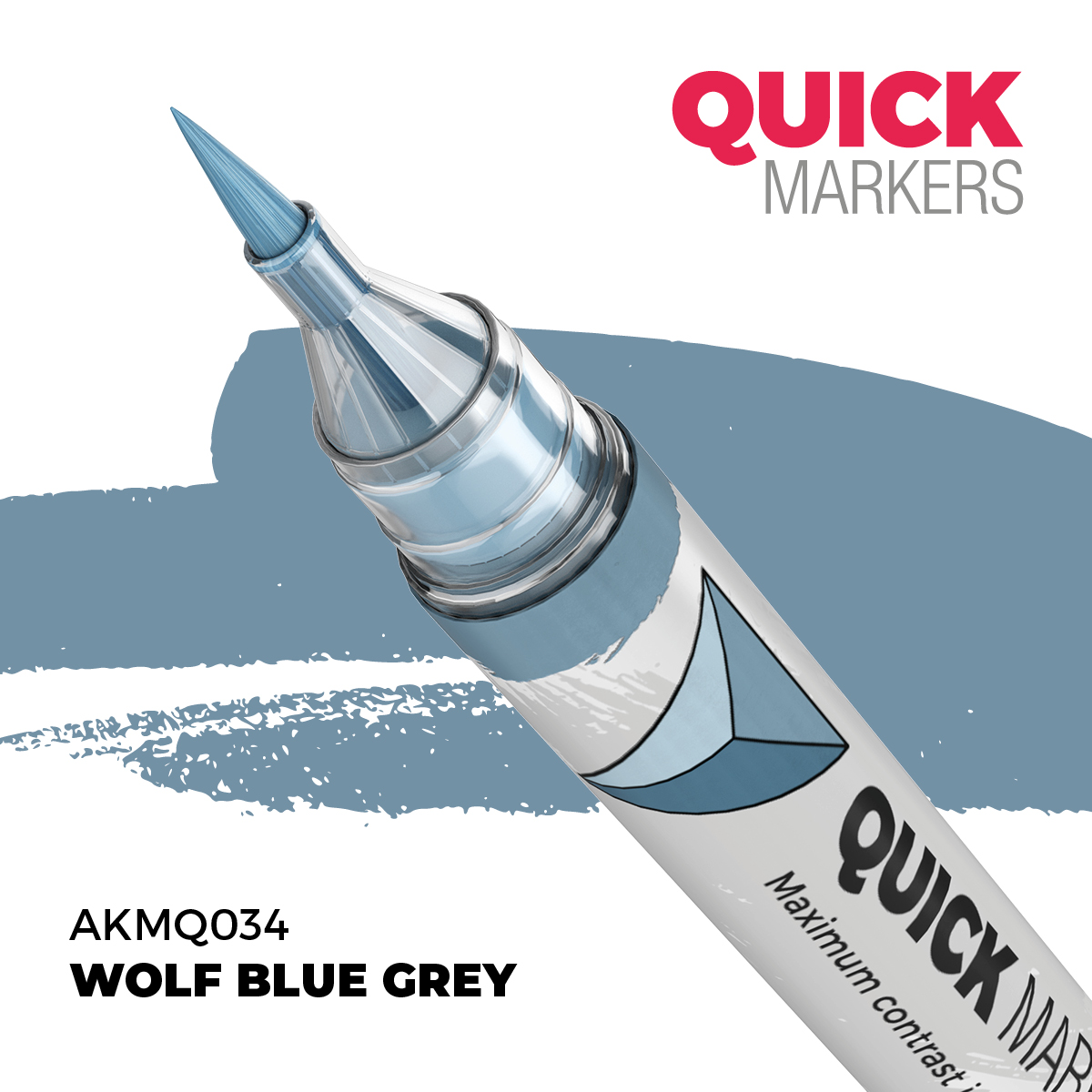 Levně AK Interactive AK QUICK MARKER akrylový fix AKMQ034 WOLF BLUE GREY