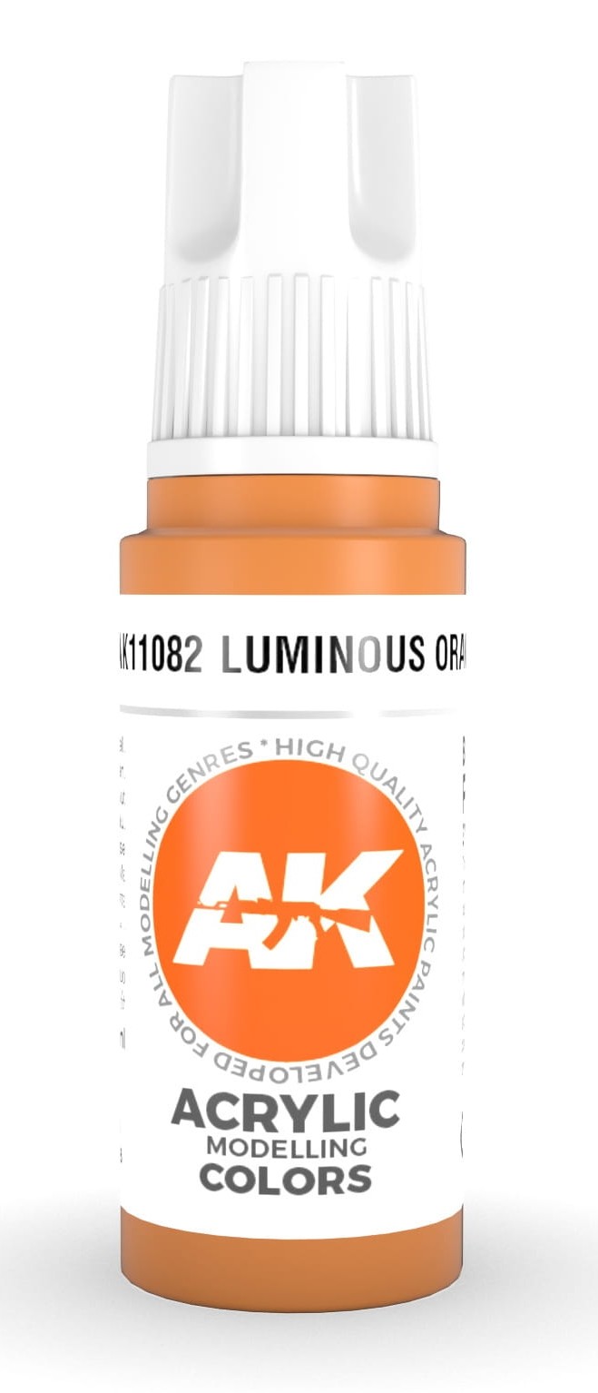 Levně AK Interactive akrylová barva 3Gen AK11082 Luminous Orange 17 ml