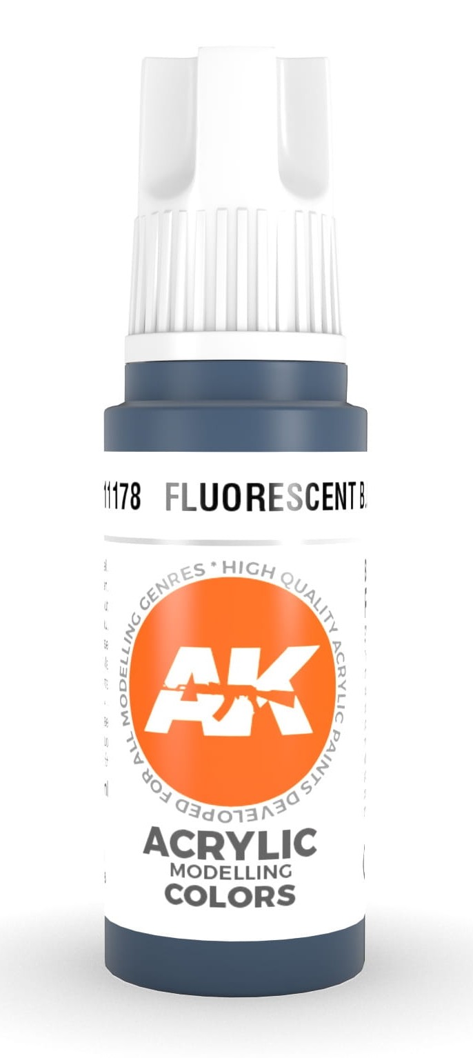 Levně AK Interactive akrylová barva 3Gen AK11178 Fluorescent Blue 17 ml