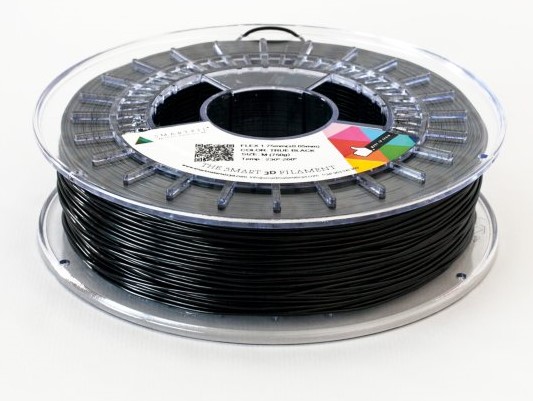 Levně FLEX filament černý 1,75 mm Smartfil 93A 750 g Cívka: 0,75 kg