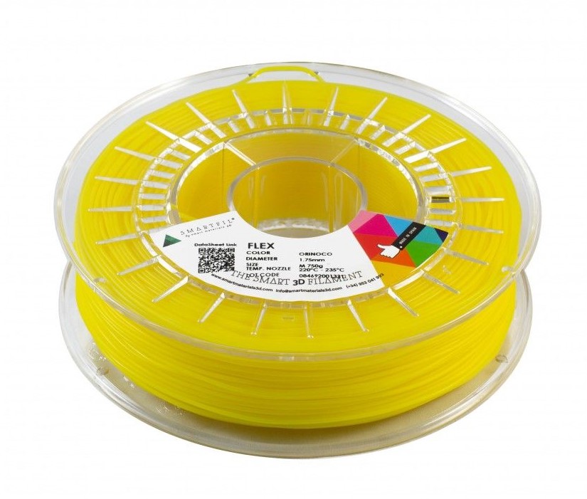 Levně FLEX filament tabákově žlutý 1,75 mm Smartfil 93A Cívka: 0,75 kg