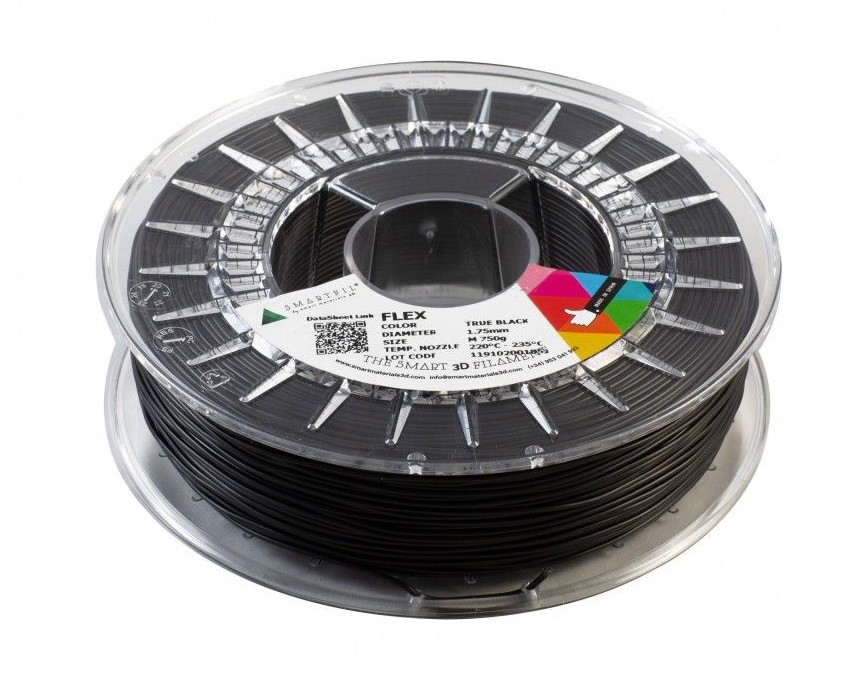 FLEX filament černý 2,85 mm Smartfil 750 g 93A