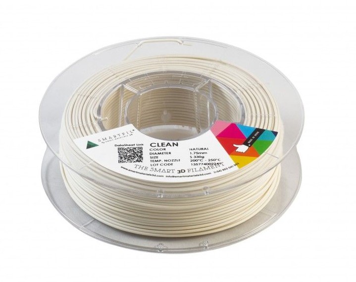 Levně CLEAN filament přírodní 1,75 mm Smartfil 330 g