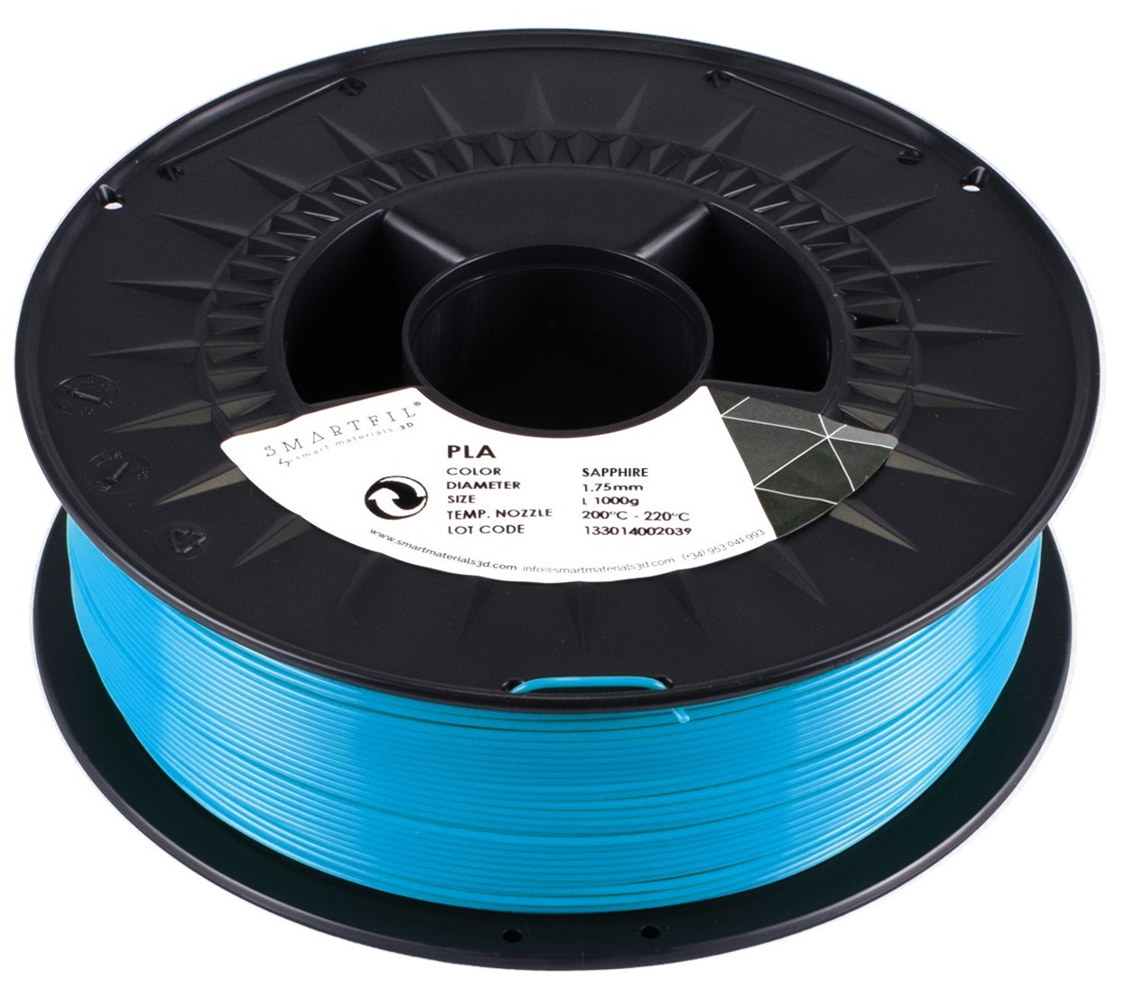 Levně PLA filament safírově modrý 1,75 mm Smartfil 1 kg
