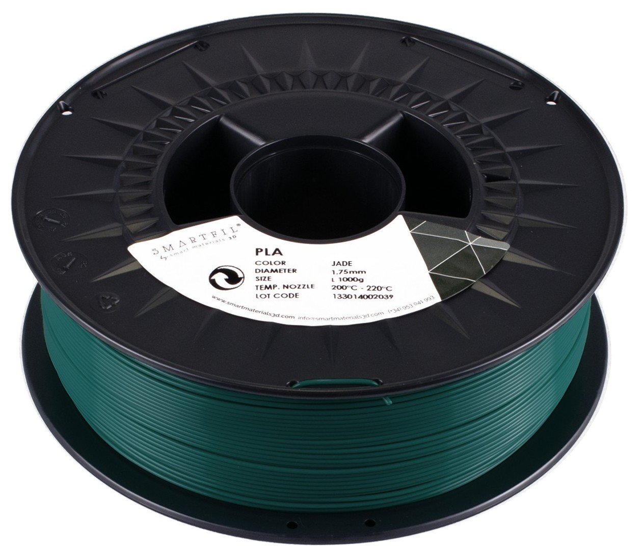 Levně PLA filament nefritově zelený 1,75 mm Smartfil 1 kg