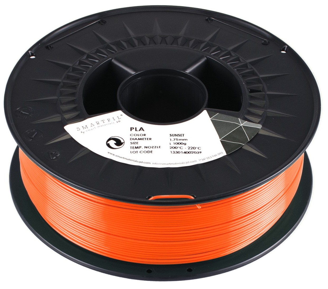 Levně PLA filament oranžový Sunset 1,75 mm Smartfil 1 kg