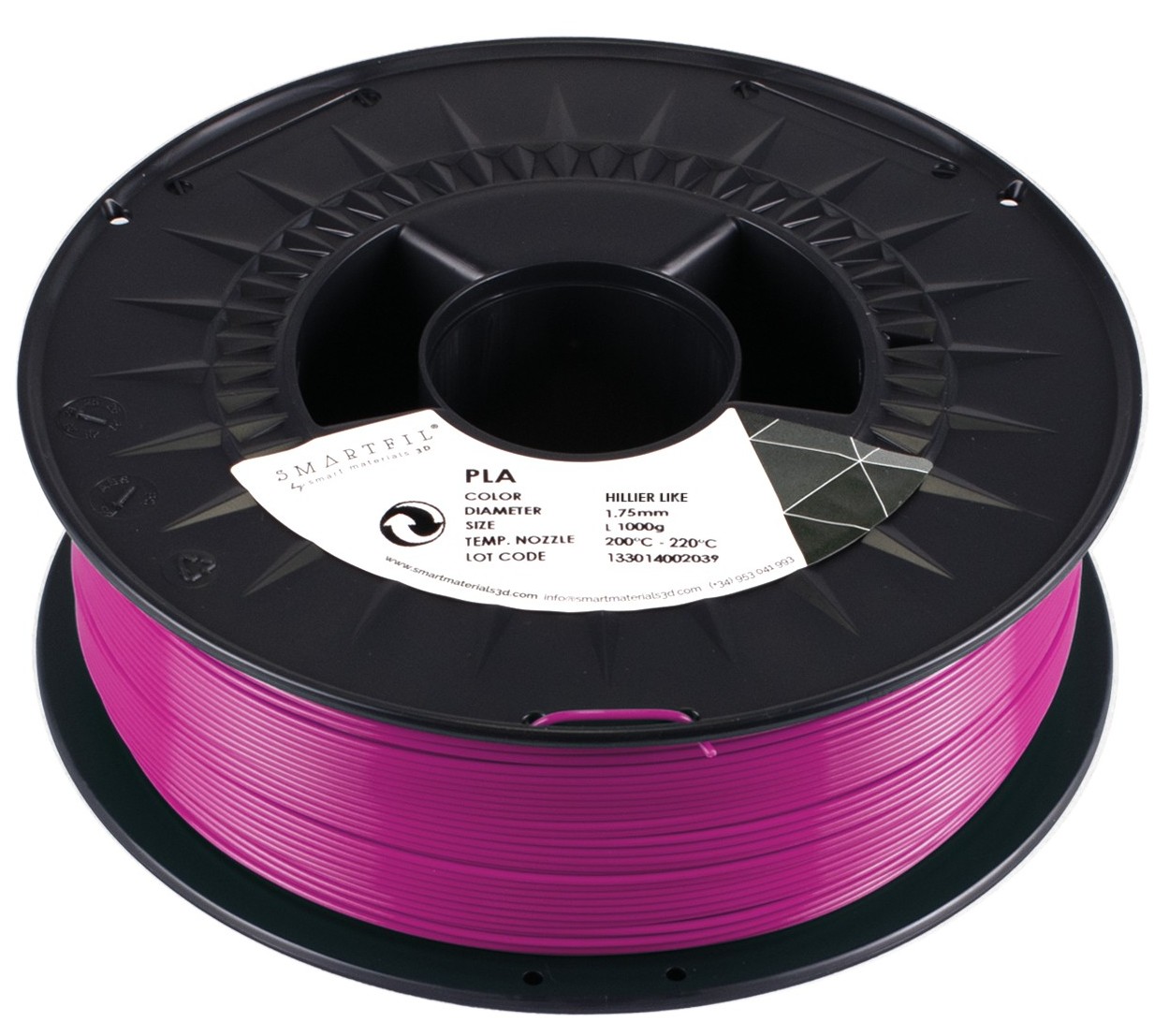 Levně PLA filament růžový Hillier Lake 1,75 mm Smartfil 1 kg
