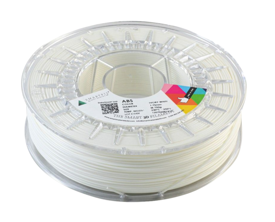 Levně ABS filament bílý ivory 1,75 mm Smartfil 1 kg