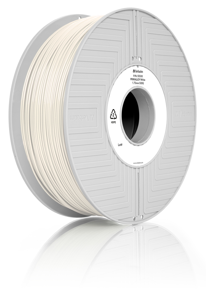Levně TEFABLOC TPE filament 1,75 mm bílý Verbatim 0,5 kg