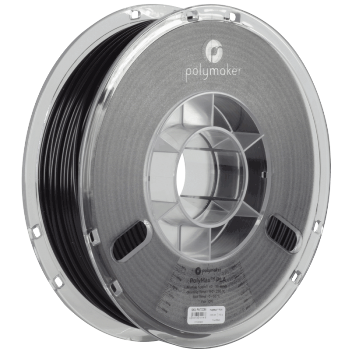 Levně Tough PC PolyMax filament černý 1,75 mm Polymaker 750 g