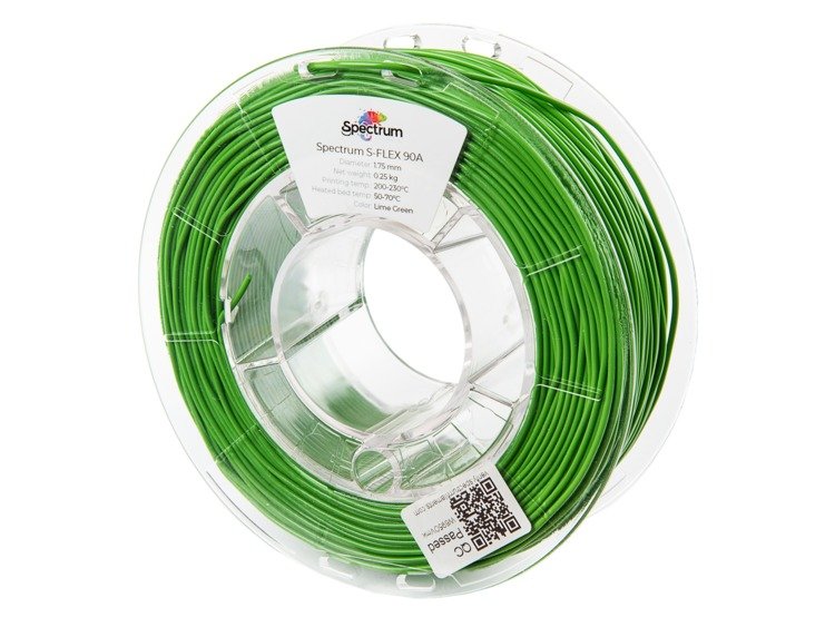 Levně S-FLEX filament 90A lime green 1,75 mm Spectrum 0,25 kg