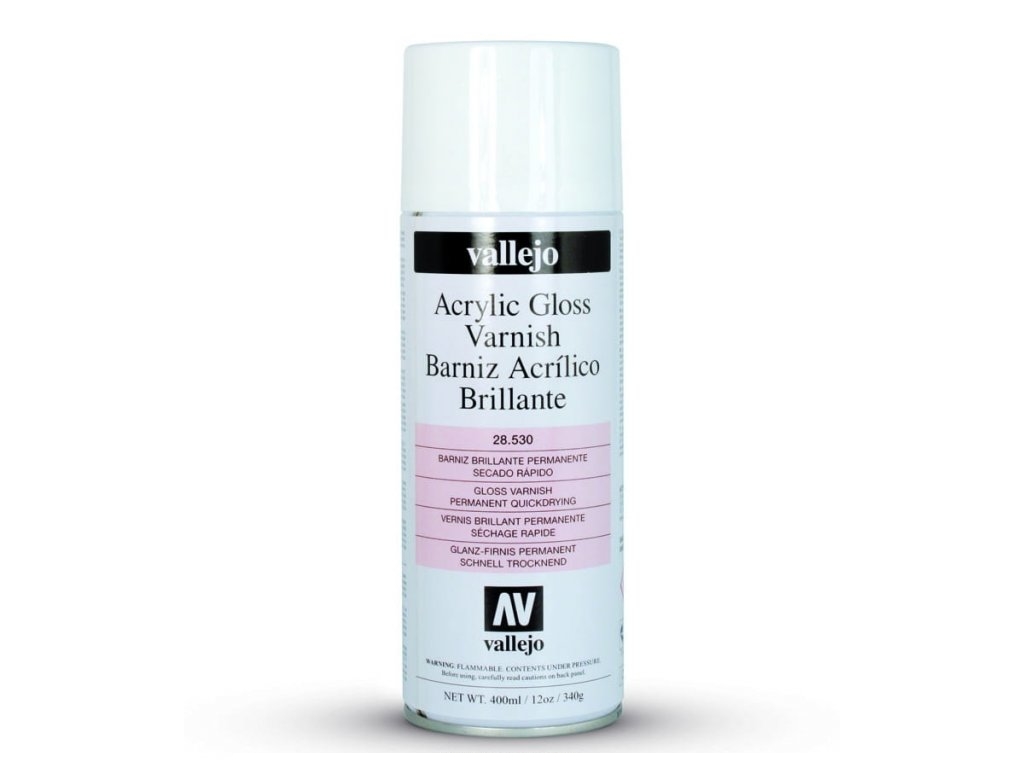 Levně Lak ve spreji Vallejo 28530 Gloss Spray Varnish 400 ml