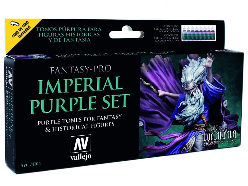 Levně Vallejo Pro Nocturna Set 74104 Imperial Purple Set (8)