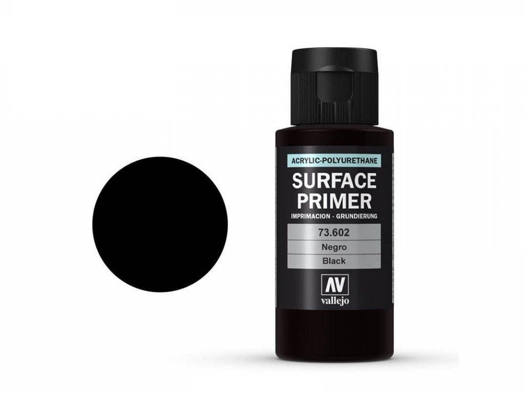 Levně Vallejo Surface Primer 73602 Black 60 ml