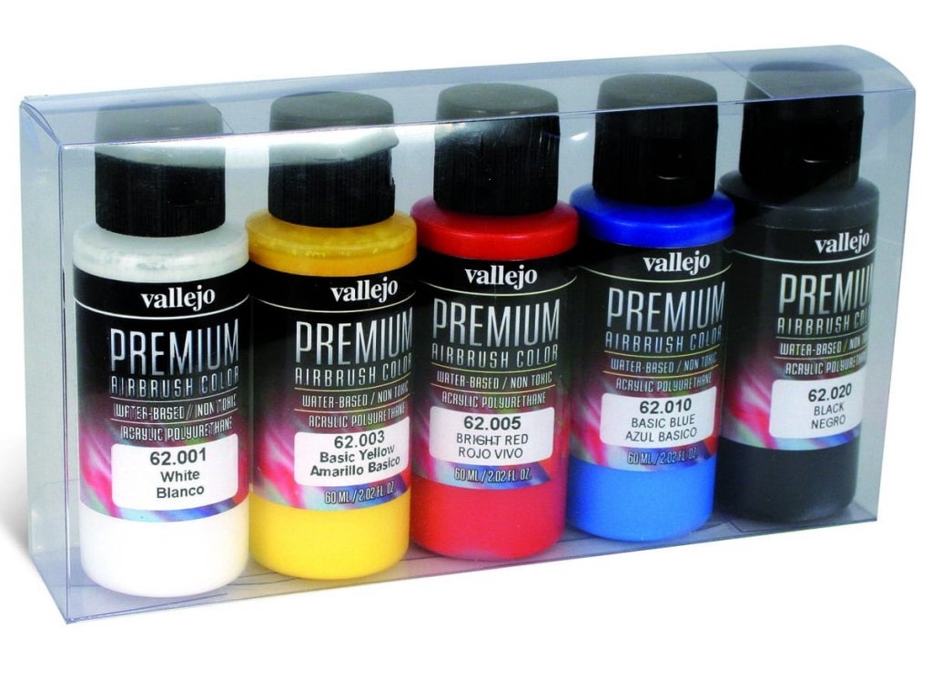 Levně Vallejo PREMIUM Color - Opaque Color Set 5x60 ml