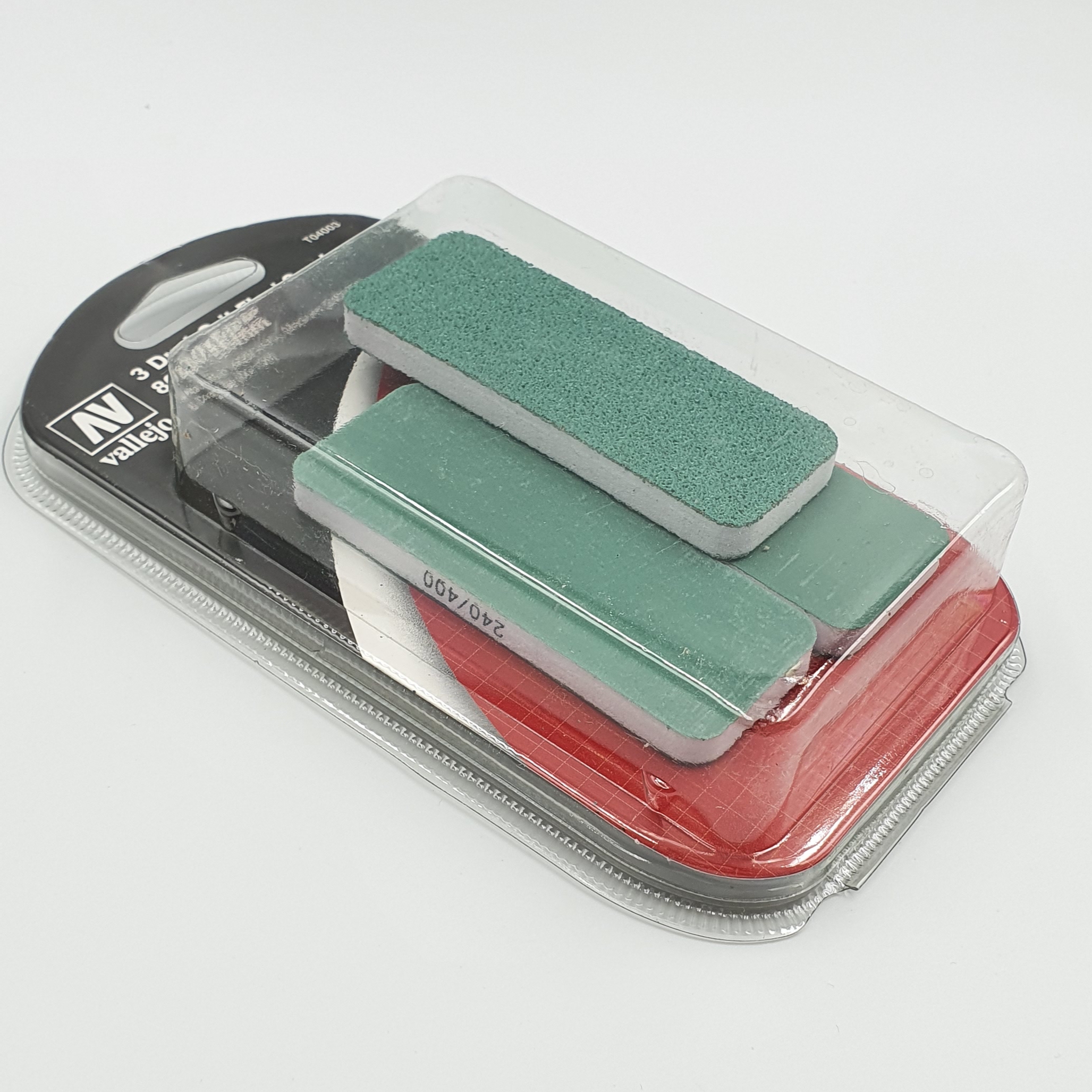 Levně Vallejo T04003 3x brusné houbičky oboustranné 80x30x6 mm