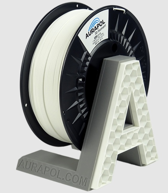Levně PLA filament bílá 1,75 mm Aurapol 1 kg