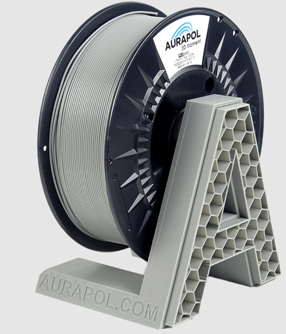 Levně PLA filament šedý 1,75 mm Aurapol 1 kg