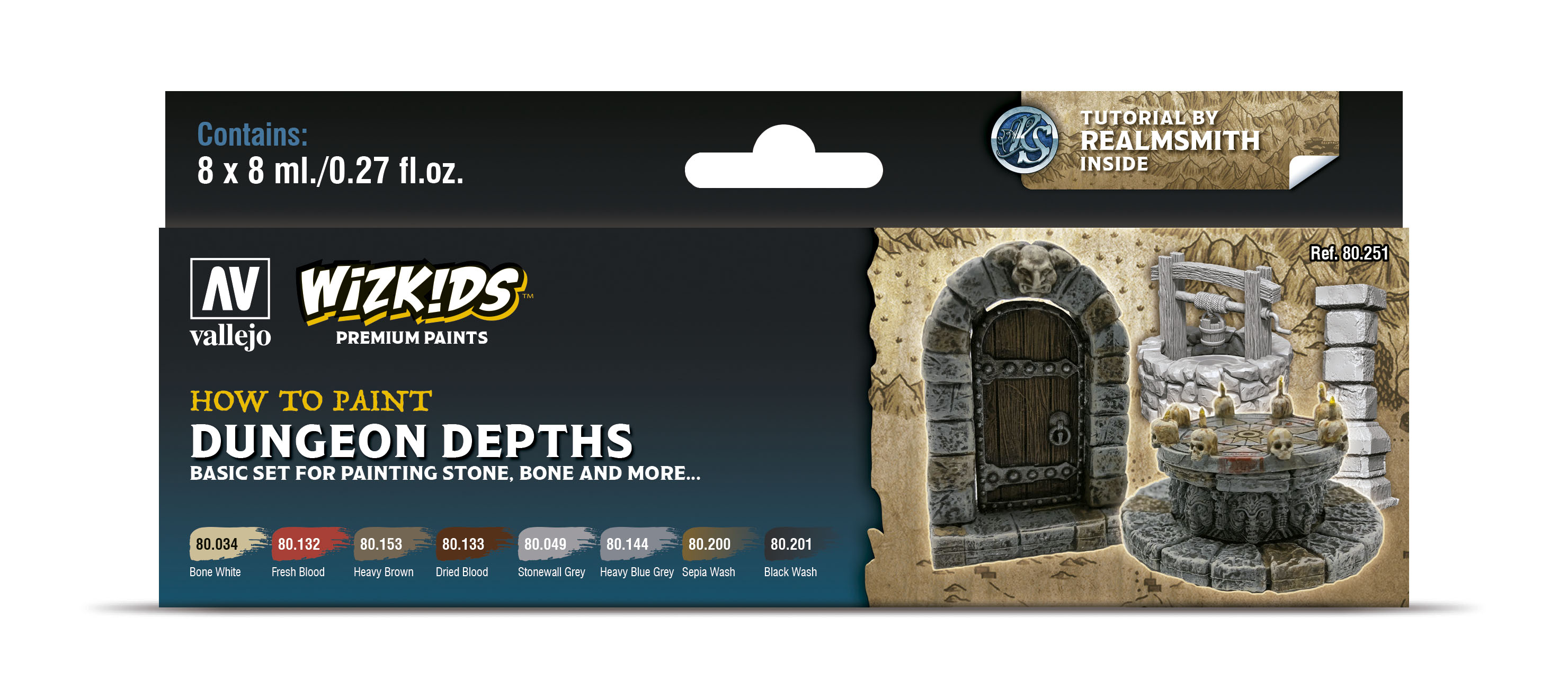 Levně Vallejo Wizkids Premium Set 80251 Dungeon Depths (8)