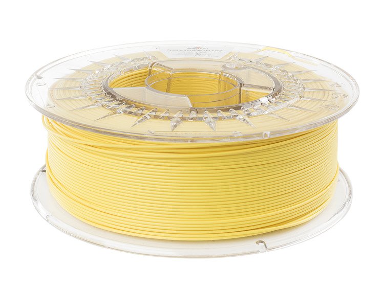 PLA filament MAT Bahama Yellow 1,75 mm Spectrum 1 kg