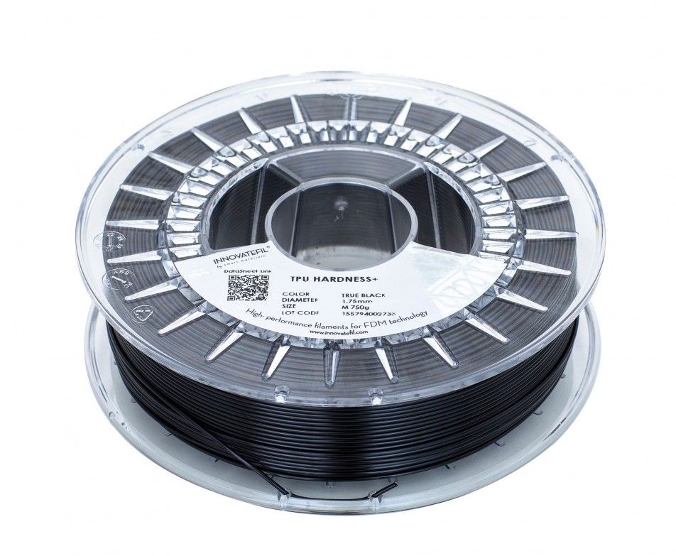 Levně INNOVATEFIL TPU HARDNESS+ filament černý 1,75 mm 750 g