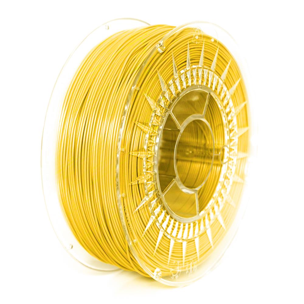 PLA filament 1,75 mm jasný žlutý Devil Design 1 kg