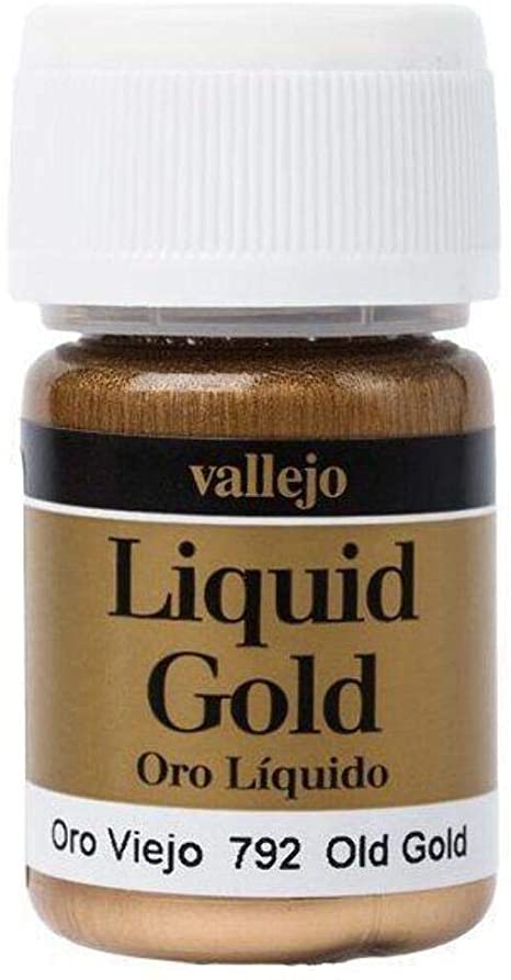 Levně Barva Vallejo Liquid 70792 Old Gold (Alcohol Based) 35 ml