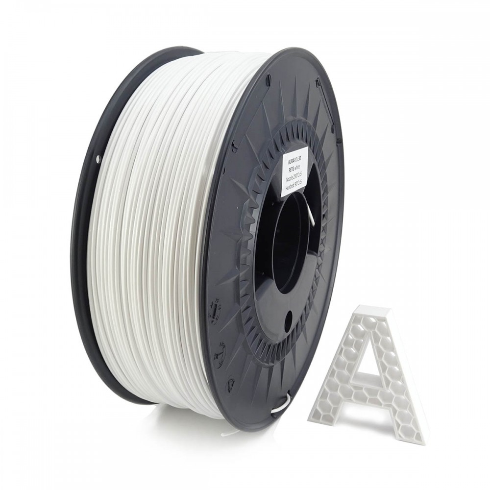 Levně PETG filament white 1,75 mm Aurapol 1 kg