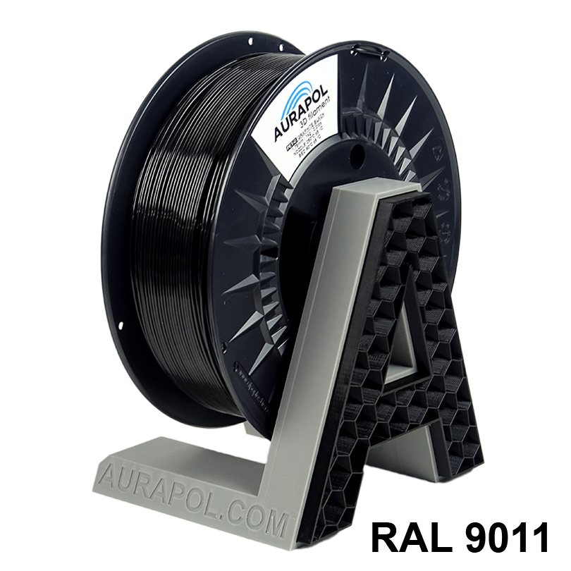 Levně PETG filament grafitový černý 1,75 mm Aurapol 1 kg