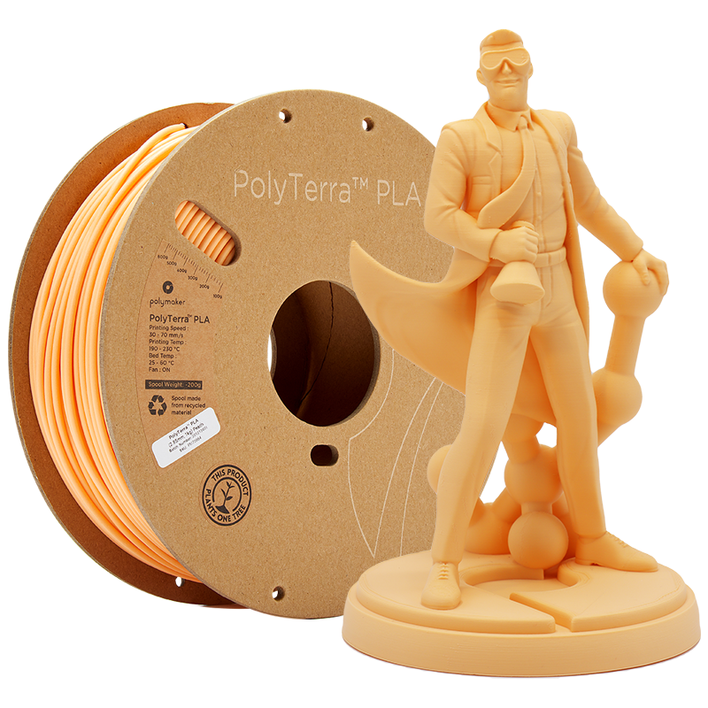 PLA PolyTerra filament Peach 1,75mm Polymaker 1000 g