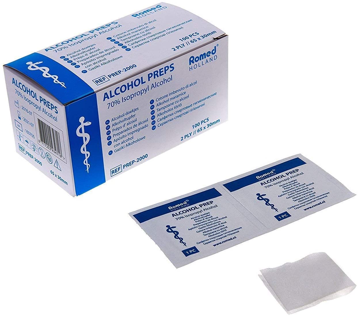 Levně Materialpro3D Čisticí čtverečky na tiskovou podložku Isopropylalkohol - velké balení 100 ks
