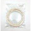 VZOREK 20 METRŮ - PLA MINERAL brousitelný filament bílý  vzorek vakuový