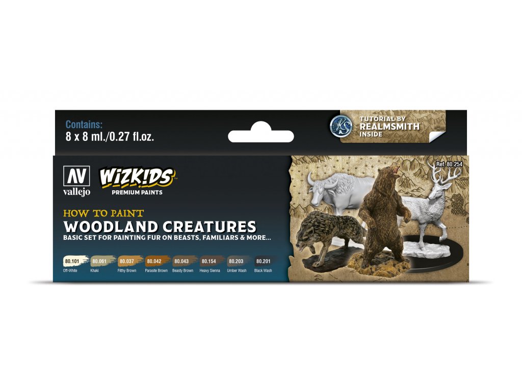 Vallejo Wizkids Premium Set 80254 Woodland Creatures (8)