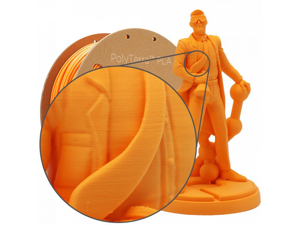 PLA PolyTerra filament Sunrise Orange