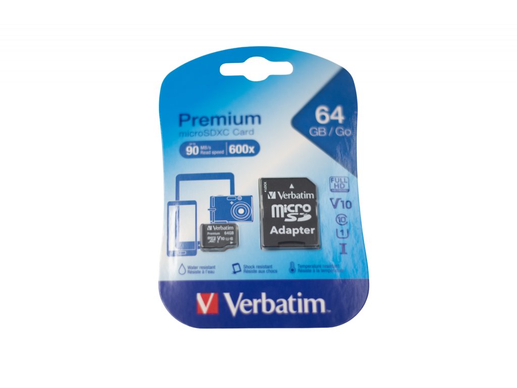 Produkt Micro pamäťová karta SDXC 64 GB PREMIUM UHS-I (U1) + adaptér Verbatim
