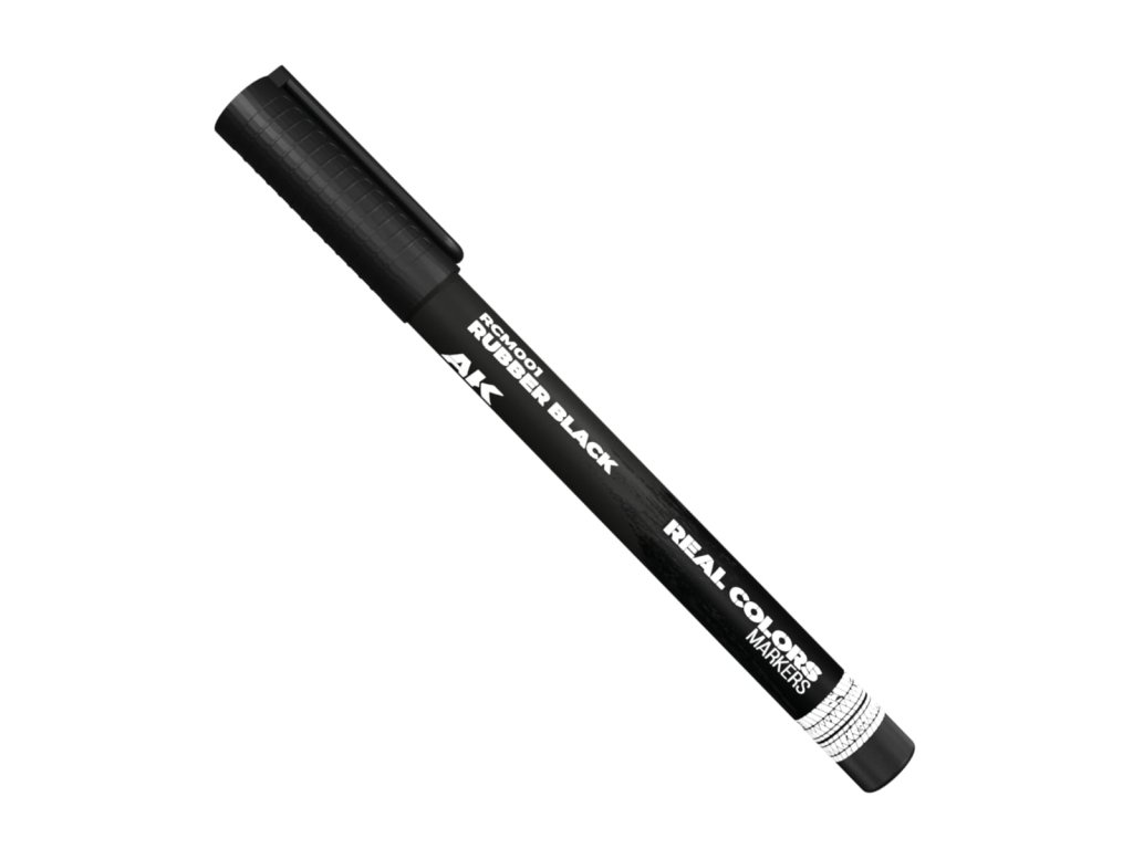 AK Interactive fix Real Colors Marker Rubber Black RCM001