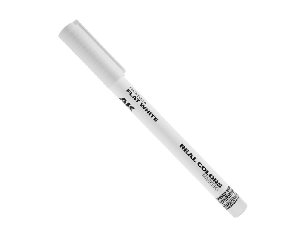 AK Interactive fix Real Colors Marker Flat White RCM034