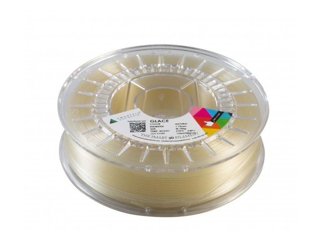 GLACE filament natural priehľadný 1,75 mm Smartfil 750 g