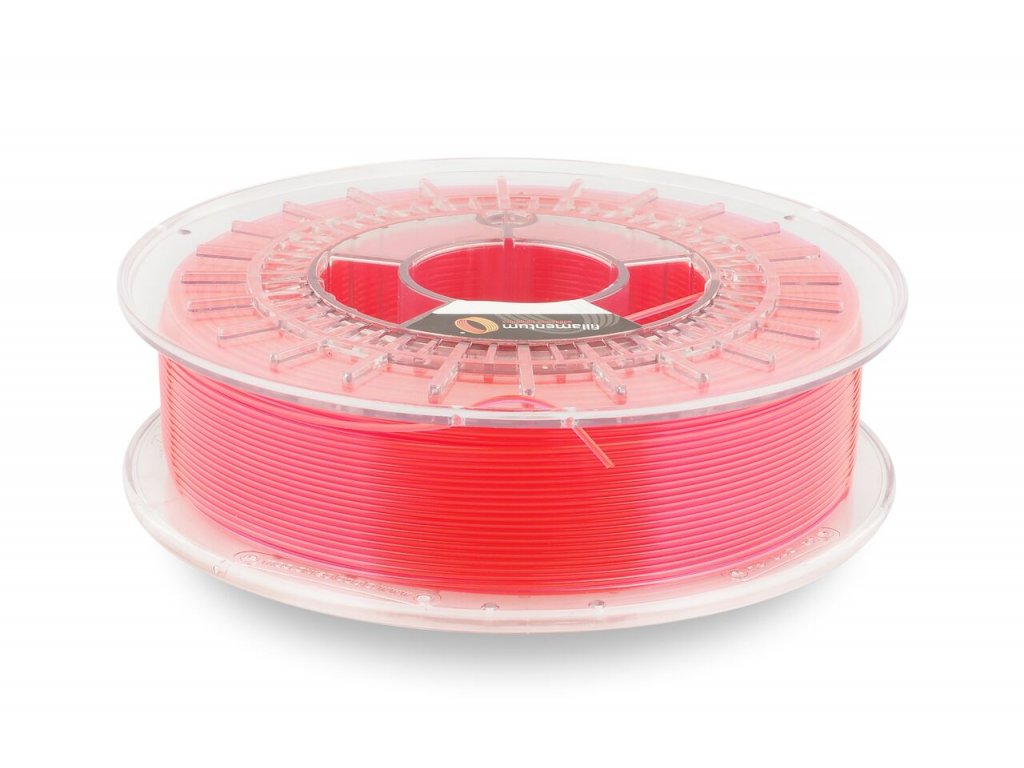 Fillamentum CPEHG100 - kopolyester neonovo ružový priesvitný - translucentný, 1,75 mm, 0,75kg struna (+0,25kg cievka), BPA free