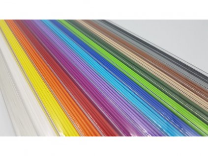 Struny do 3D pera PLA 1,75 mm 330 mm 15 farieb (75bm) 225 ks